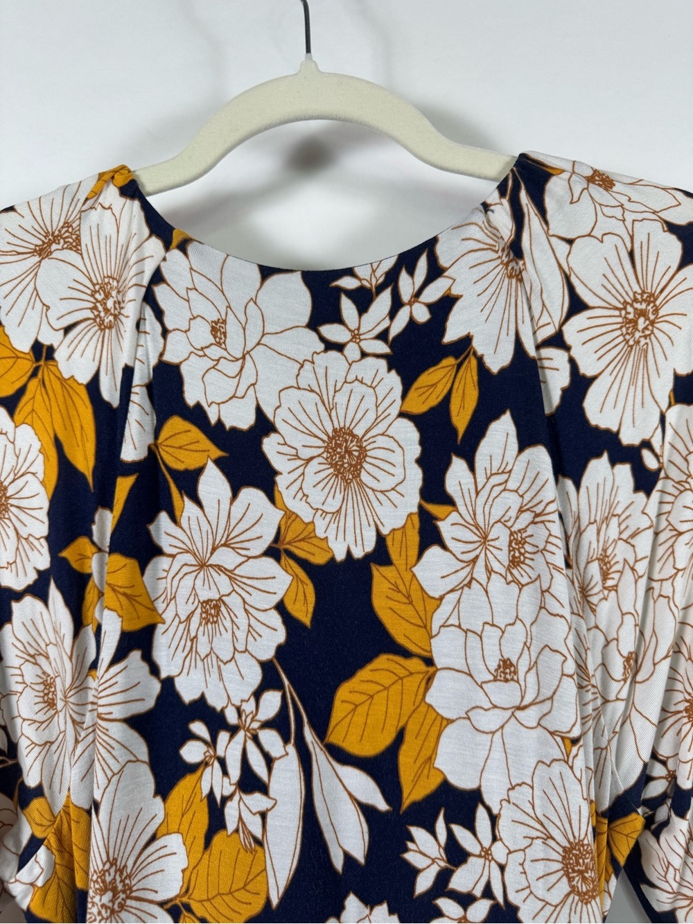 Maeve Anthropologie Angelique Floral Wrap Dress Large Stretch Cottagecore Office - Picture 11 of 15